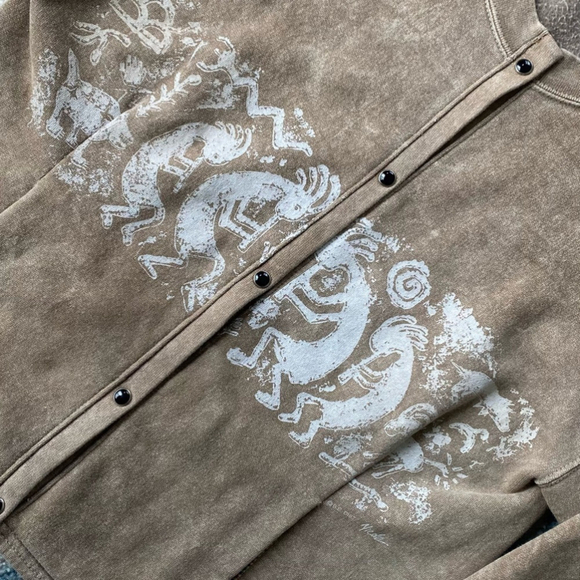 1990’S vintage stone aged rockwear cardigan - Picture 4 of 9